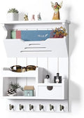 DOPACE Handcrafted Pine Wood Mail Organizer & Key Holder, White by DDOPACE