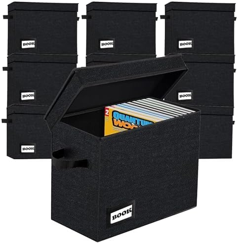 10 Pack Collection Comic Book Storage Boxes, Protector Organizer 15.8" X 7.8" X 11.8" Collapsible Short Box Holds 160-180 Comic Book Heavy Duty Bin Container Holder Shelf by YNSZAS