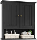 Bathroom Wall Cabinet, Bathroom Cabinet Wall Mount with 2 Doors and Open Shelf, Over The Toilet Wall Storage, Wooden Medicine Cabinets by MinoKesper
