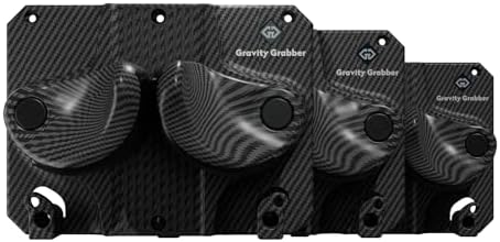 Gravity Grabber, The OG - Ski & Snowboard Wall Mount, Indoor Garage & Home Storage Organizer, Damage-Free Grip, Holds Skis/Boards/Poles/More, Space-Saving Premium Gear Rack, (Carbon 3-Pack) by GravityGrabber