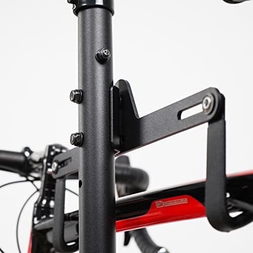 CyclingDeal Bike Vertical Freestanding Hanger Parking Rack - Fully Adjustable Gravity Storage Floor Stand - Safe & Secure for Hanging MTB Road Bicycles in Garage or Home - 4 Bikes Horizontal - Image 3