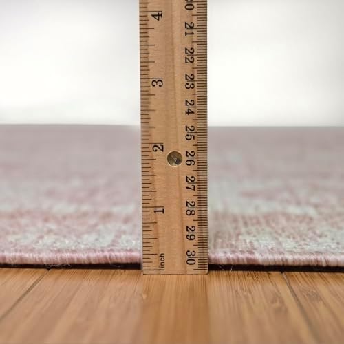 Gertmenian Indoor Outdoor Bohemian Area Rug - 9x13 Extra Large, Fade Resistant, Ideal for High Traffic in Living Room, Bedroom, Patio - Moroccan, Pink, 27108 - Image 2