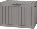 NUNU LAB 45 Gal Deck Box, Outdoor Storage Box Waterproof Lockable,Grey by NUNULAB