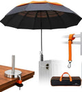 Hvac Umbrella with Magnetic Base & Clamp, Outdoor Work Umbrella by Unknown