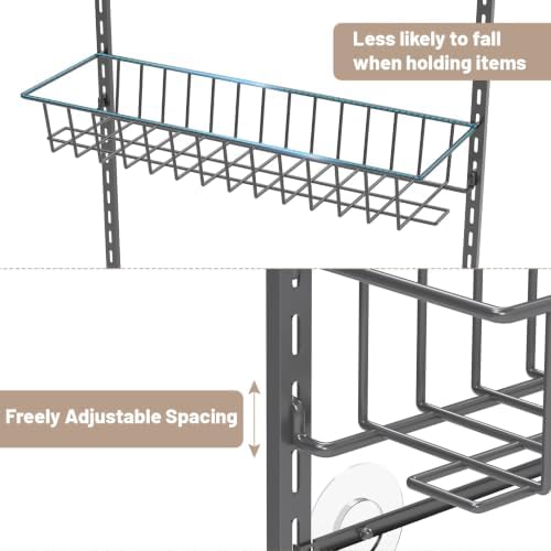 ElegantArray 10-Tier Pantry Door Organizer, Deep Gray - Image 3