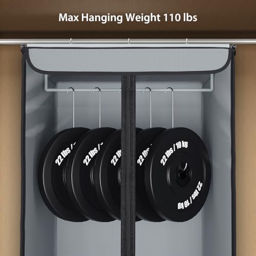 Univivi Garment Bags for Hanging Clothes, Cloth Bag 54 In, 2 PCS, Grey - Image 4