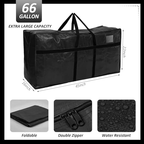 4 Pcs 66 Gallon Extra Large Moving Bags Heavy Duty Storage Bag - Image 2