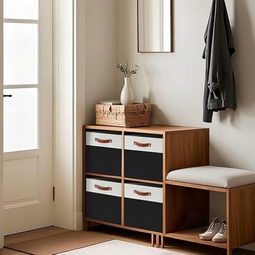DECOMOMO Kallax Storage Cubes, Storage Baskets for Shelves 4-Pack - Image 4