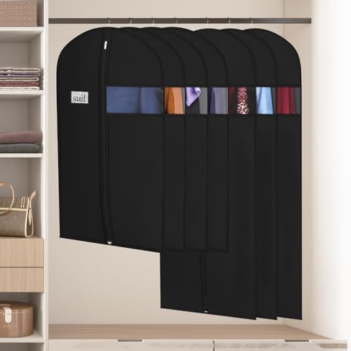 Univivi 60 Inch Lightweight Long Garment Bag for Hanging Clothes, 10 Pack - Image 5