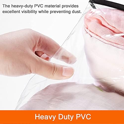 Vieshful 5 Pack 110L Clear Comforters Storage Bags with Zipper - Image 3