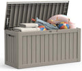 Outdoor Deck Storage Box, 90 Gallon Deck Box,Lockable Patio Storage Bench by TreillageTale