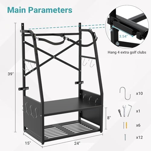 Golf Bag Organizer - Wall Mount & Freestanding - Image 3