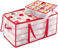 SONGMICS Large Christmas Ornament Storage Box, with 128 Slots by SONGMICSbySONGMICSHOME