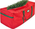 HOLDN’ STORAGE Christmas Tree Bag Heavy Duty 600D Oxford - Christmas Tree Bags Storage Fits Up To 9Ft, Extra Wide, Waterproof Storage Bags with Reinforced Handles & Zipper - Red by HOLDN%E2%80%99STORAGE