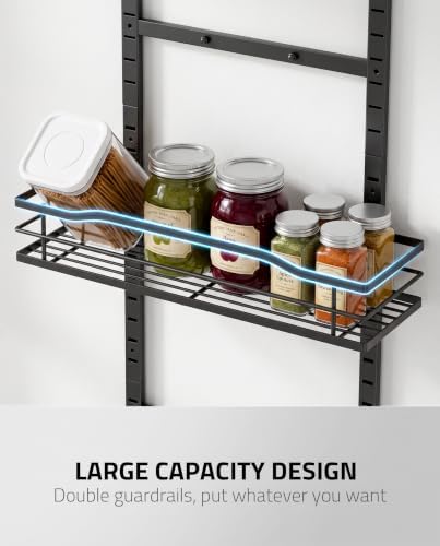 Moforoco Black 9-Tier Over The Door & Wall Mount Pantry Organizer - Image 3