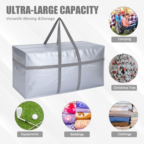 4 Pcs 96 Gallon Extra Large Moving Bags Heavy Duty Storage Bag - Image 4