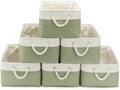 15.7x11.8x8.26 Inch Fabric Large Storage Bins with Handles 6 Pack by VQRTEXAStorageBasket