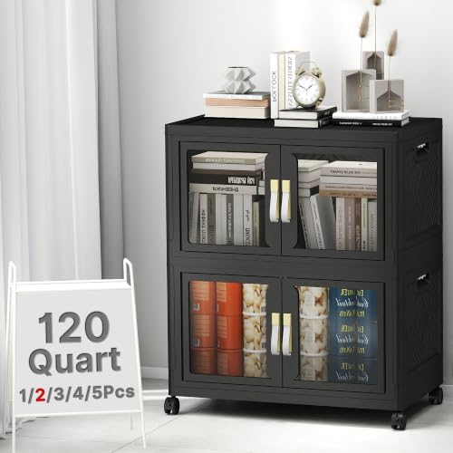 UAMFURI Stackable Storage Bins with Lids, 240QT Extra Large Storage Cabinet by UAMFURIDirect