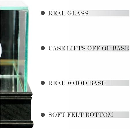 Real Glass Octagon Football Helmet Display Case with 1 1/2" Sport Moulding | Choose Your Moulding and Glass Protection | Full Size Helmet Case - Image 5