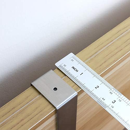 TOGU Over The Door Hook Sus 304 Stainless Steel Heavy Duty Organizer for Coats/Towels/Clothes/Wreath, Suitable for 1-1.7" Thickness Door and 0.05" Door Frame Gap,Brushed Finish,10 Pack - Image 3