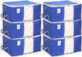 Kuber Industries Underbed Storage Bag, Storage Organiser, Blanket Cover Set of 6 - Royal blue, Extra Large Size-CTKTC14149 by Kuber+Industries