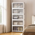 SAILUN 580Qt Stackable Storage Bins,Storage Cabinet Drawer with a Lid,White by SAILUN