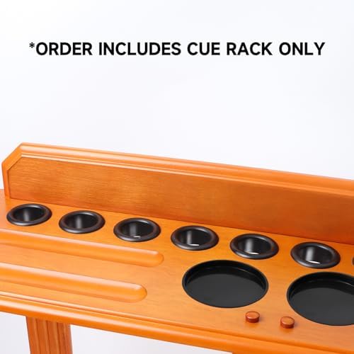 GSE Floor Stand Billiard Pool Cue Racks Only, Hold 10 Cues, Oak - Image 4