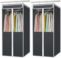 Univivi Garment Bags for Hanging Clothes, Cloth Bag 40 In, 2 PCS, Dark Grey by Univivi