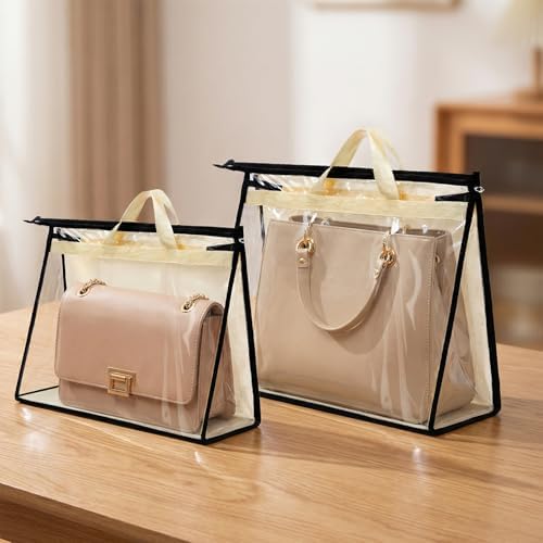 12 Pack Clear Handbag Storage Organizer, 4 Assorted Sizes - Image 5