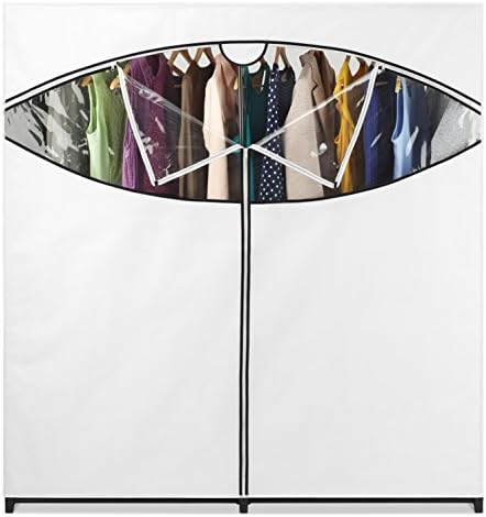 Whitmor 60-inch Extra-Wide Clothes Closet, 60” with White Cover - Image 4