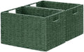 Vagusicc Large Wicker Storage Basket, Collapsible Baskets for Organizing by Vagusicc