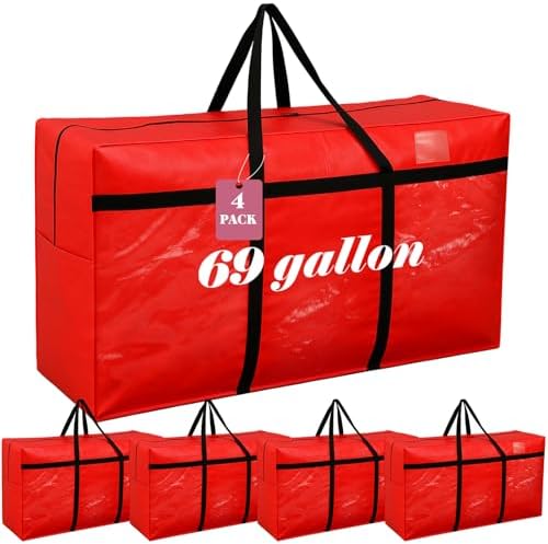 Windyun 4 Pack 69 Gallon Extra Large Moving Bags XXL Heavy Duty Storage Bag - Image 2