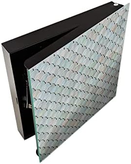 Concept Crystal 50 Keys Cabinet with Decorative Front Panel and Glass White Board KN06: Textures and Tiles 2 Series - Image 3