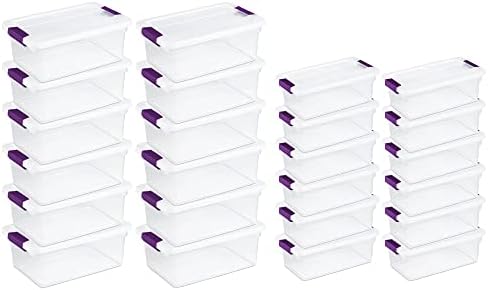 Sterilite Clearview Latch Boxes Set, 15 Quart 12-Pack and 6 Quart 12-Pack - Image 2