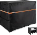 Outdoor Bar Table Set Cover, 84"L x 48"W x 48"H, Black by Unknown