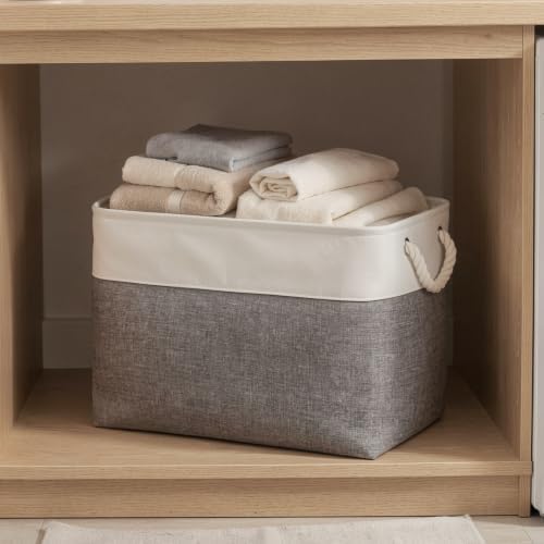 16x12x12 In Foldable Fabric Large Storage Bins with Handle 3 Pack - Image 6