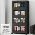336QT Stackable Storage Bins with Lids, 84Gal Foldable Storage Cabinets by VNVTO