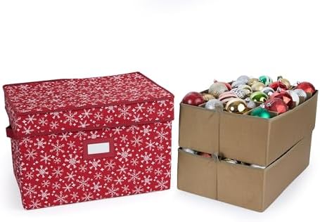 Covermates Adjustable Ornament Storage Box, 19.25" W x 13" D x 12.5" H by Covermates