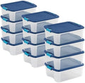 Sterilite Latch and Carry, Plastic Storage Bins w/Lids, 12 Gallon, 12-Pack by Sterilite