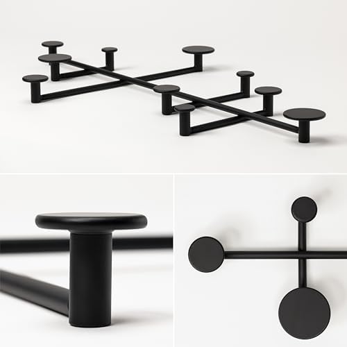 Kazai. 'Sval' Wall Wardrobe | Minimalist Coat Hook Design from Berlin | Modern Metal Wall-Mounted Coat Rack/Hooks | Black - Image 2