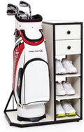 Mythinglogic Furniture-Style Golf Bag Organizer with Drawers and Shelves by Mythinglogic