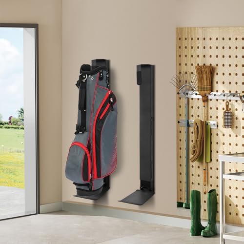 Wall Mount Golf Bag Storage Stand Organizer Rack for Garage Golf Bag Holder - Image 4
