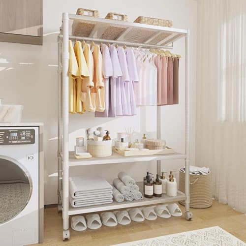 Garvee Heavy-Duty Clothes Rack with Wheels - Image 3