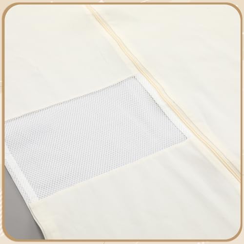 Aliceset 6 Pcs 65 Inches Cotton Garment Bags for Hanging Clothes - Image 4
