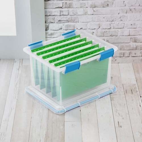 Sterilite Gasket Storage Box with Lids for Home & Office, 32 Quart, 8-Pack - Image 4