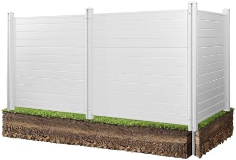 VEVOR Outdoor Privacy Screen 50in W x 50in H 3-Panel Air Conditioner Fence by VEVOR