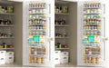 Moforoco White 9-Tier Over The Door Pantry Organizer, Pantry Organization And Storage, Metal Hanging Spice Rack Shelves Door, Home & Kitchen Essentials, Laundry Room Bathroom Organization (Pack of 2) by MOFOROCO