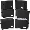 Chuangdi 6 Pcs Comic Book Storage Boxes,Black by Chuangdi