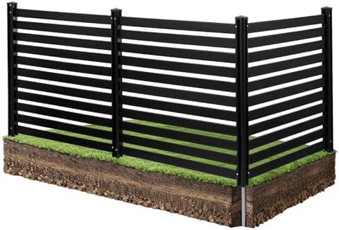 VEVOR Outdoor Privacy Screen 50" W x 48" H 3 Panels Air Conditioner Fence by VEVOR