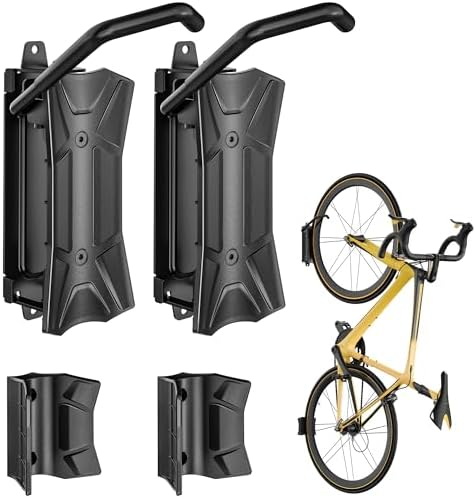 monTEK Heavy Duty Swivel Bike Wall Mount Holds Up to 77lbs, 2 Pack by monTEK